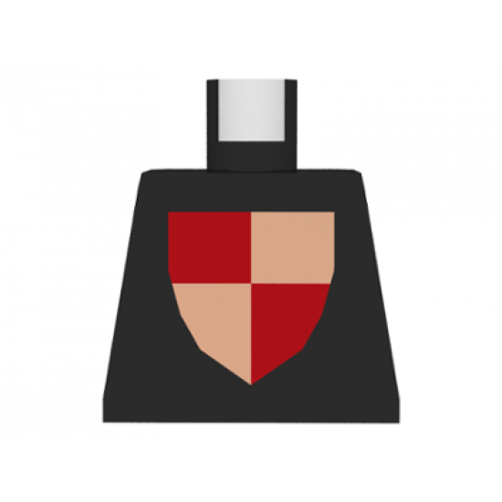 Torso Castle Classic Shield Quartered Red/Yellow Pattern