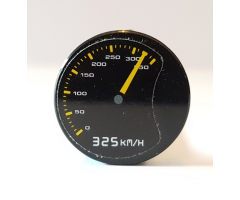Tile, Round 2 x 2 with Bottom Stud Holder with Speedometer and '325km/h' Pattern (Sticker) - Set 42056
