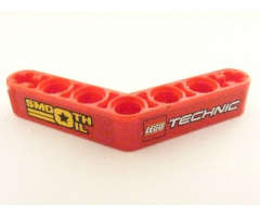 Technic, Liftarm 1 x 7 Bent (4 - 4) Thick with 'SMOOTH OIL' and LEGO TECHNIC Logo Pattern (Stickers) - Set 8041