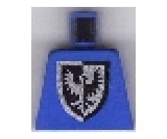 Torso Castle Black Falcon Shield Bottom Pointed 1st Reissue Pattern