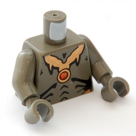 Torso SW Geonosian Pattern / Dark Gray Arms / Dark Gray Hands