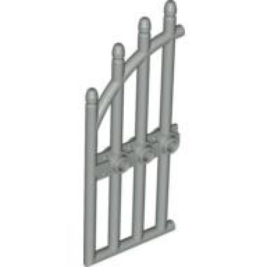 Door 1 x 4 x 9 Arched Gate with Bars and Three Studs