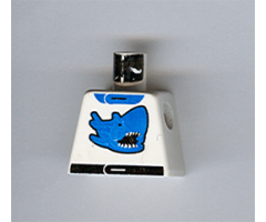 Torso Racers Race Shark Blue Pattern