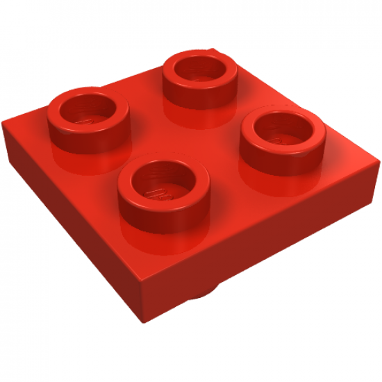Plate, Modified 2 x 2 with Pin on Bottom
