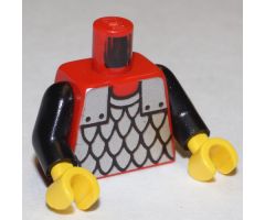 Torso Castle Scale Mail Pattern / Black Arms / Yellow Hands