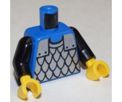 Torso Castle Scale Mail Pattern / Black Arms / Yellow Hands