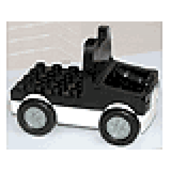 Duplo, Vehicle Truck with 4 x 4 Flatbed Plate and Wide Wheels
