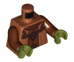 Torso SW Neimoidian Viceroy Robe Pattern / Reddish Brown Arms / Olive Green Hands