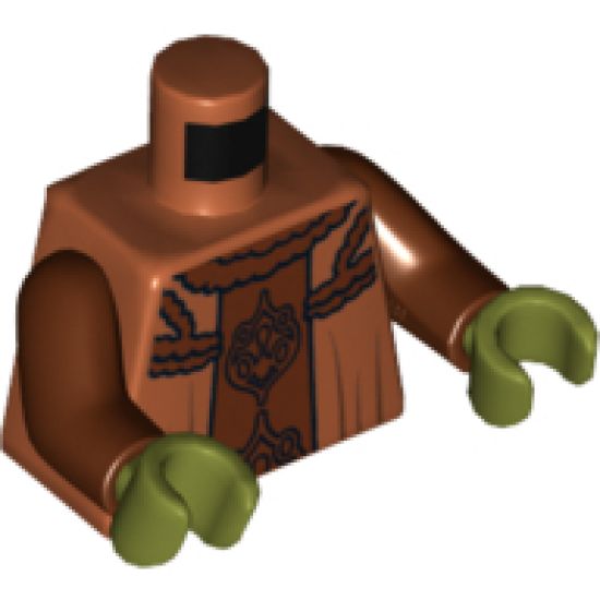 Torso SW Neimoidian Viceroy Robe Pattern / Reddish Brown Arms / Olive Green Hands