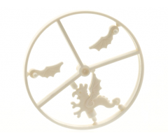 Minifigure, Headgear Accessory Plume Wheel Sprue Complete, Dragon