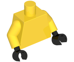 Torso Plain / Yellow Arms / Black Hands