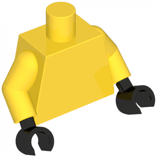 Torso Plain / Yellow Arms / Black Hands