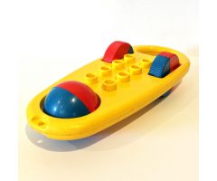 Duplo Rattle Oblong with Red/Blue Wheels