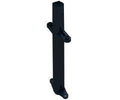 Boat Mast Section Middle 13 2/3 H, Without Bottom Connector Prong