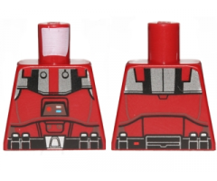Torso SW Armor Sith Trooper with Black and Silver Pattern