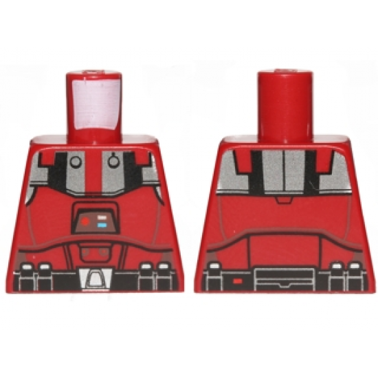 Torso SW Armor Sith Trooper with Black and Silver Pattern