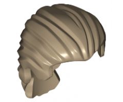 Minifigure, Hair Swept Back with Short Ponytail