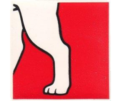Duplo, Tile 2 x 2 x 1 with Dog Mosaic Picture 06 Pattern (Set 1078)