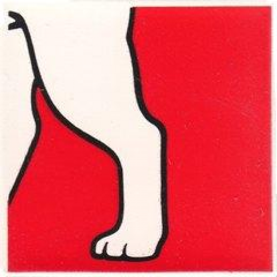 Duplo, Tile 2 x 2 x 1 with Dog Mosaic Picture 06 Pattern (Set 1078)