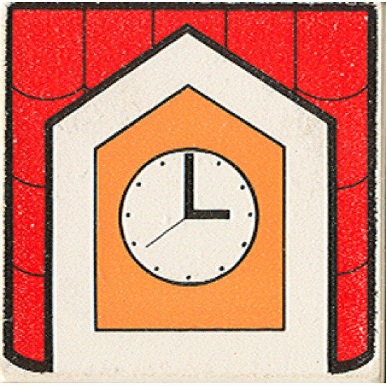 Duplo, Tile 2 x 2 x 1 with Town Mosaic Picture 01 Pattern (Set 9221)