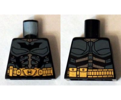 Torso Batman Logo with Body Armor Gray and Gold Belt Pattern (Comic Con)