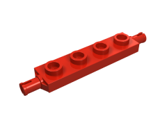 Plate, Modified 1 x 4 with Wheels Holder