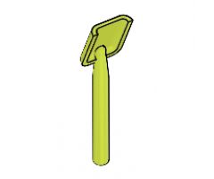 Minifigure, Utensil Shovel (Round Stem End)