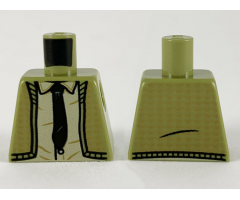 Torso Sweater, Medium Nougat Chevrons, Tan Shirt and Black Tie Pattern