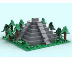 Maya Pyramid in the Jungle