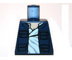 Torso SW Open Jacket with Pockets and White Shirt Pattern (Han Solo)
