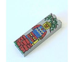 Brick 1 x 2 x 5 with Jungle Pattern