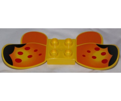 Duplo, Animal Butterfly Wings with 2 x 2 Studs and Multicolor Pattern
