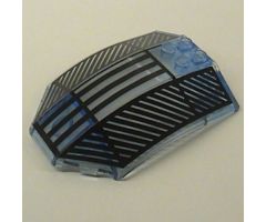 Windscreen 8 x 6 x 2 Curved with Black Lines Pattern