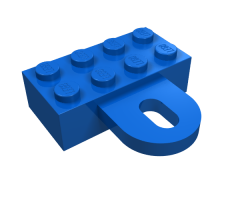 Brick, Modified 2 x 4 with Coupling, Female