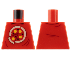 Torso Shirt with Pizza Pattern