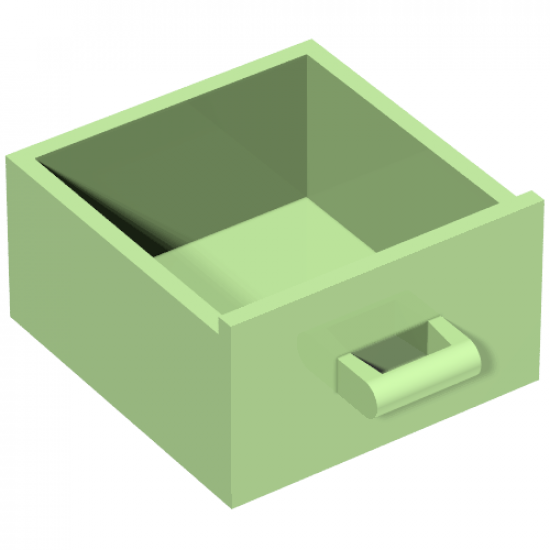 Container Cupboard 4 x 4 x 4 Drawer, Open Handle