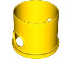Duplo Ball Tube Straight with Opposing Oval Holes