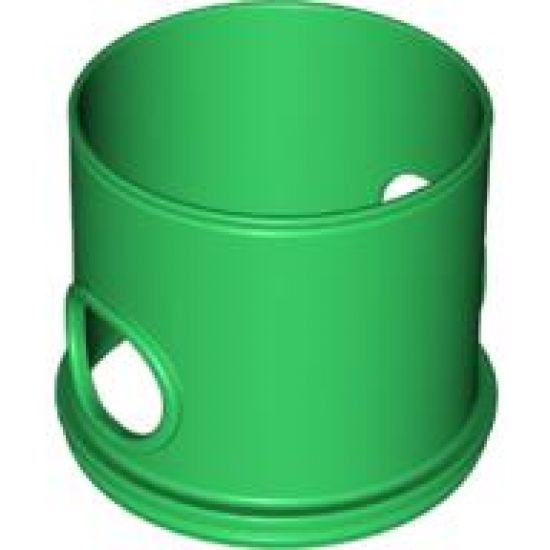 Duplo Ball Tube Straight with Opposing Oval Holes