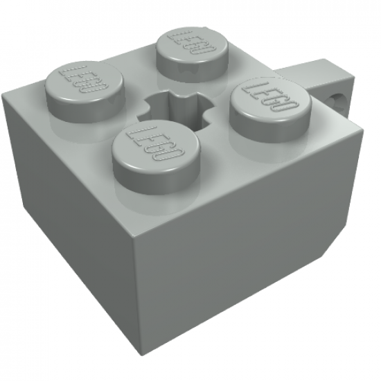 Hinge Brick 2 x 2 Locking with 1 Finger Vertical and Axle Hole (+ Shape)