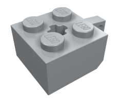 Hinge Brick 2 x 2 Locking with 1 Finger Vertical and Axle Hole (+ Shape)