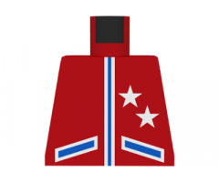 Torso Race Two Stars Jacket Pattern with Blue Lines