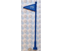 Flag on Antenna Whip with 75 Pattern (Stickers) - Set 6575