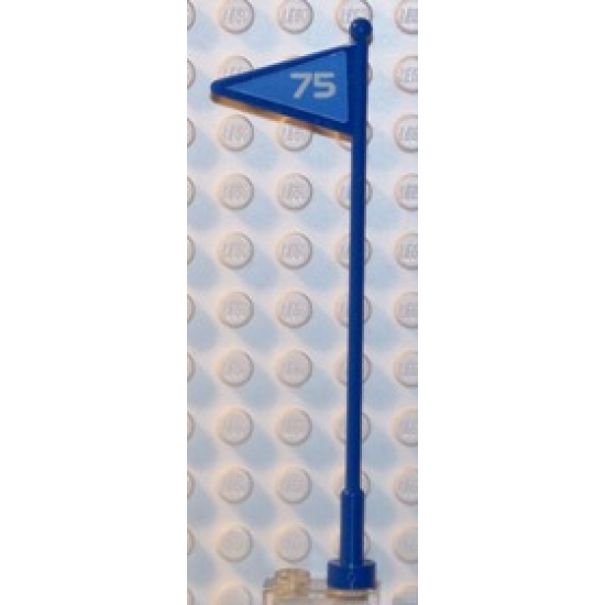 Flag on Antenna Whip with 75 Pattern (Stickers) - Set 6575