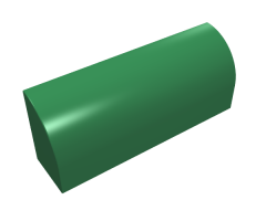 Slope, Curved 1 x 4 x 1 1/3