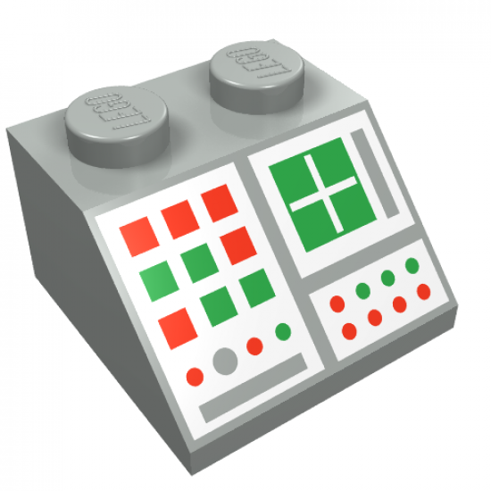 Slope 45 2 x 2 with Computer Panel Pattern