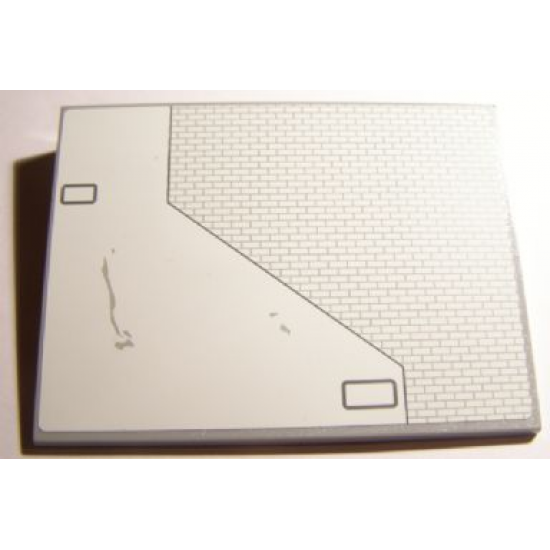 Slope 10 6 x 8 with SW Red Five X-wing Starfighter Upper Left Wing Panel Pattern (Sticker) - Set 10240