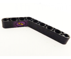 Technic, Liftarm 1 x 9 Bent (6 - 4) Thick with Number 1 in Oval Pattern (Sticker) - Set 2854