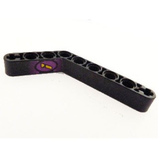 Technic, Liftarm 1 x 9 Bent (6 - 4) Thick with Number 1 in Oval Pattern (Sticker) - Set 2854