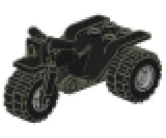 Riding Cycle Tricycle with Dark Gray Chassis & Light Gray Wheels