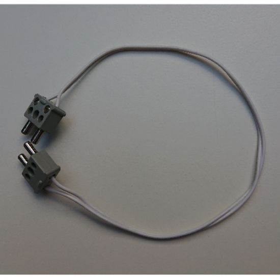 Electric, Wire 12V / 4.5V with 2 Leads, 14 Studs Long with 2 Light Gray Electric, Connector, 2-Way Male Squared Narrow Long with Center Post